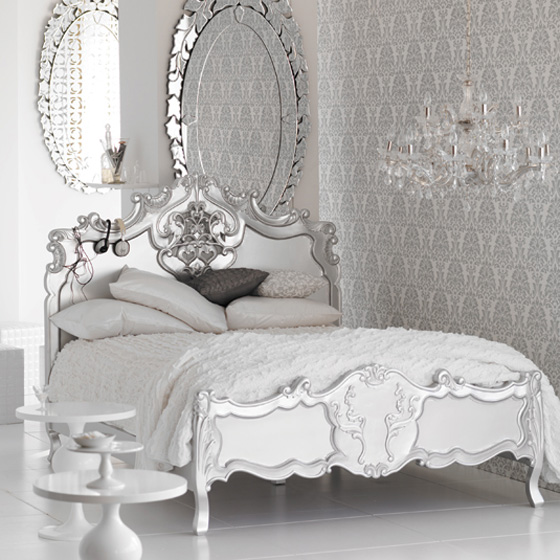 اللون الابيض شعار غرف النوم الجديده