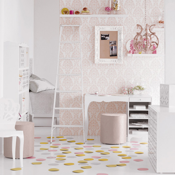 اللون الابيض شعار غرف النوم الجديده