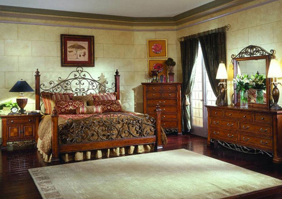 غرف نوم كلاسيكية وراقية 