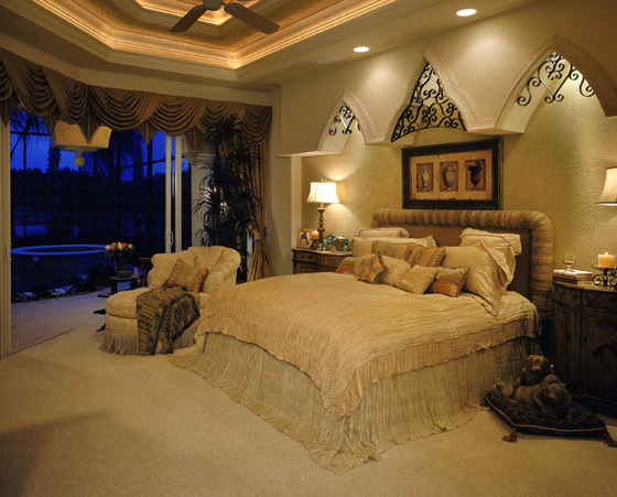 غرف نوم كلاسيكية وراقية 