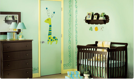 أجمل ديكورات غرف الاطفال 2009