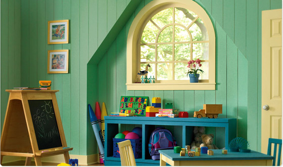 أجمل ديكورات غرف الاطفال 2009