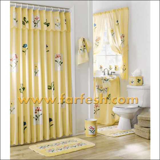 مجموعة "معاصرة" من ستائر الحمامات