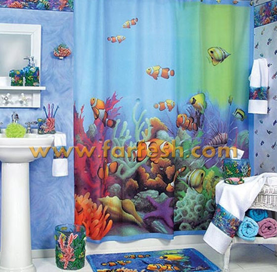 مجموعة "معاصرة" من ستائر الحمامات