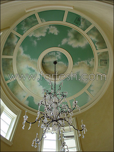 فن الرسم على الأسقف في شايف 