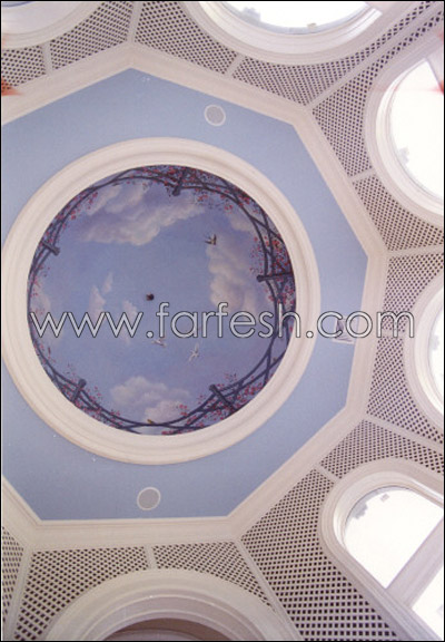 فن الرسم على الأسقف في شايف 