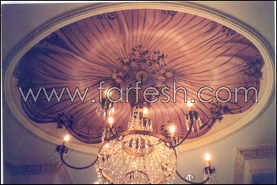 فن الرسم على الأسقف في شايف 