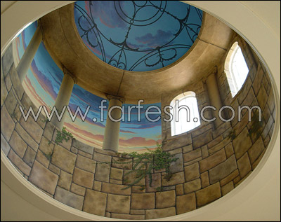 فن الرسم على الأسقف في شايف 