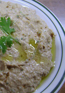 متبل الباذنجان على الطريقة الفلسطينية