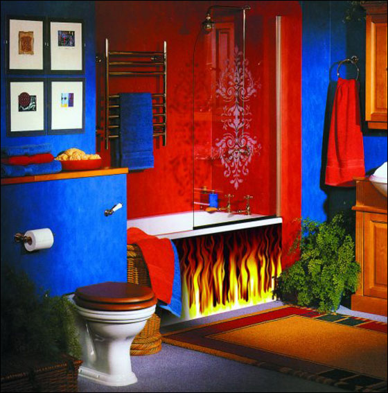 أجمل وأغرب ديكورات جديدة للحمامات!!