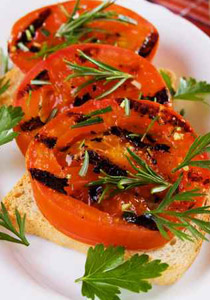 طريقة تحضير البندورة المشوية مع الجبنة!