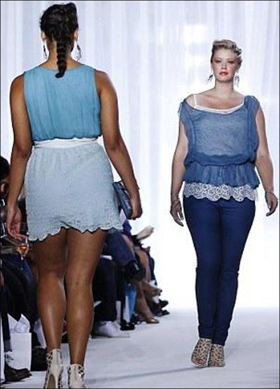 عارضات ازياء نيويورك البدينات!