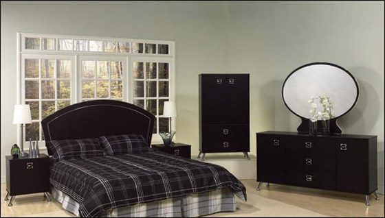 اجمل الديكور للون الاسود في غرف النوم!!