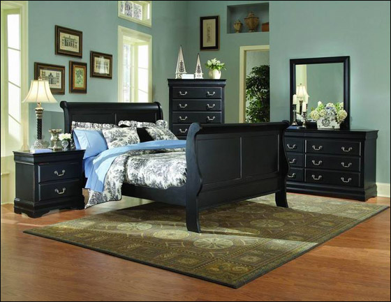 اجمل الديكور للون الاسود في غرف النوم!!