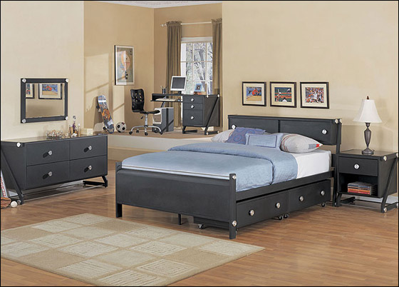 اجمل الديكور للون الاسود في غرف النوم!!