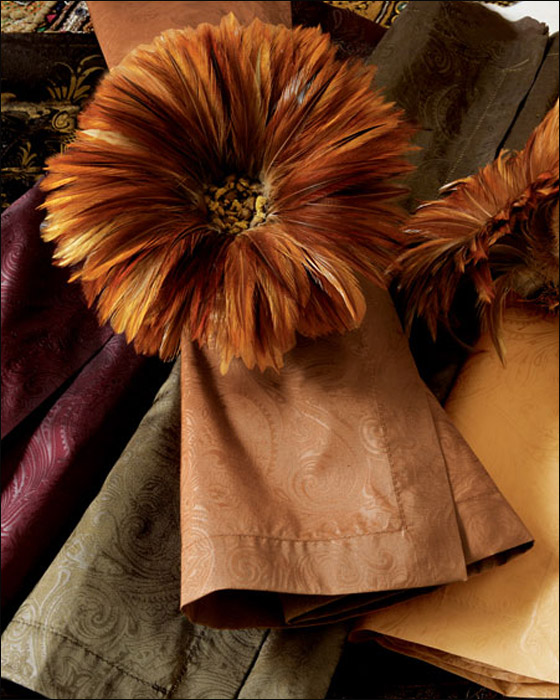 اجمل الاكسسوارات لمناديل سفرة الطعام!!