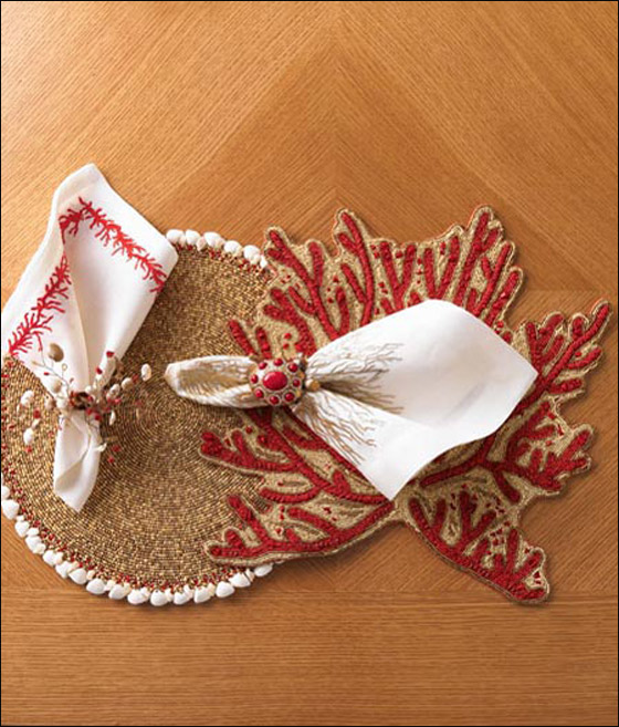 اجمل الاكسسوارات لمناديل سفرة الطعام!!