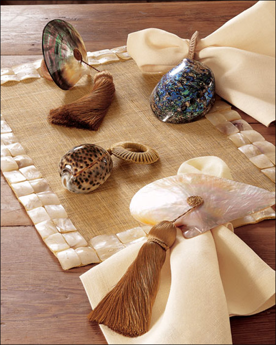 اجمل الاكسسوارات لمناديل سفرة الطعام!!