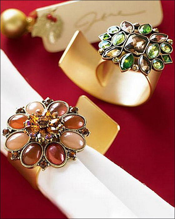 اجمل الاكسسوارات لمناديل سفرة الطعام!!