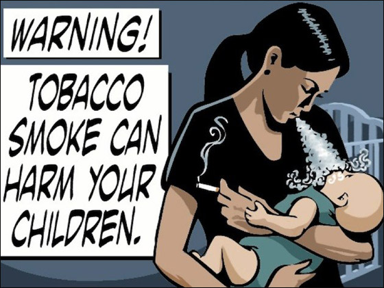 صور تحذيرية ترافق العبارات على علب السجائر لمكافحة التدخين!