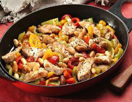 طريقة تحضير صدر دجاج مع فليفلة وفستق