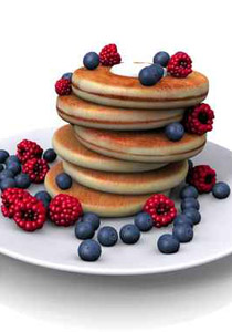 اليكم.. بان كيك بالفواكه للأطفال!!