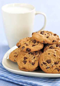 اليكم. اسهل طريقة تحضير بسكوت بقطع الشوكولاتة