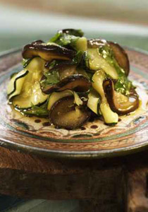 استمتعوا بمذاق سلطة البقدونس مع الباذنجان الخفيفة