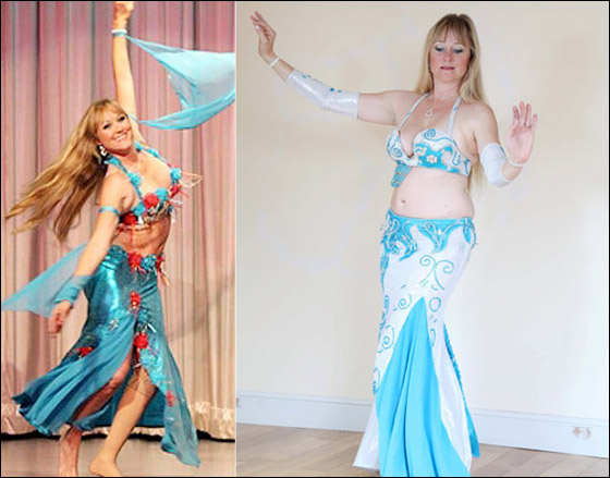 بطلة الرقص الشرقي في بريطانية تعود الى الساحة بساق اصطناعية