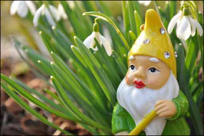 اليكم اطرف زينة للحديقة.. الاقزام!