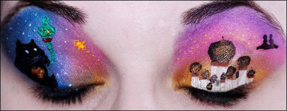 بالصور: فنانة ترسم لوحات فنية على العيون مستوحاة من عالم ديزني!