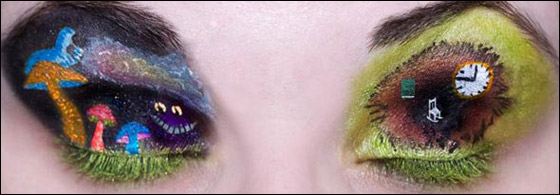 بالصور: فنانة ترسم لوحات فنية على العيون مستوحاة من عالم ديزني!