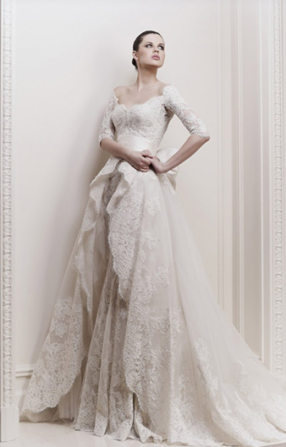 اجمل فساتين الزفاف لهذا الموسم من تصميم المبدع زهير مراد!