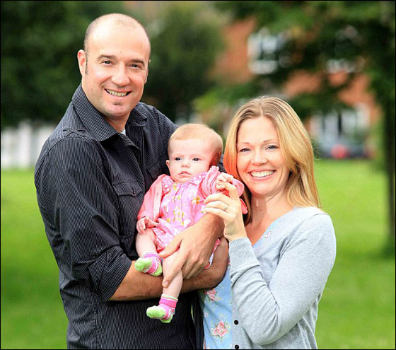 "وحمة" تتحول الى ورم سرطاني عملاق في وجه طفلة تبلغ 4 اشهر!!