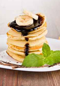 جربوا بان كيك الشوكولاطة مع المكسرات صحة وهناء