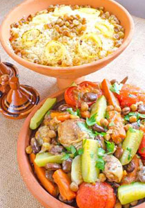 اليكم.. طريقة تحضير طاجن الدجاج بالحمص!!