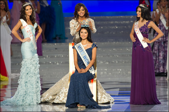 الف مبروك.. تتويج ملكة جمال الصين ملكة جمال العالم لعام 2012